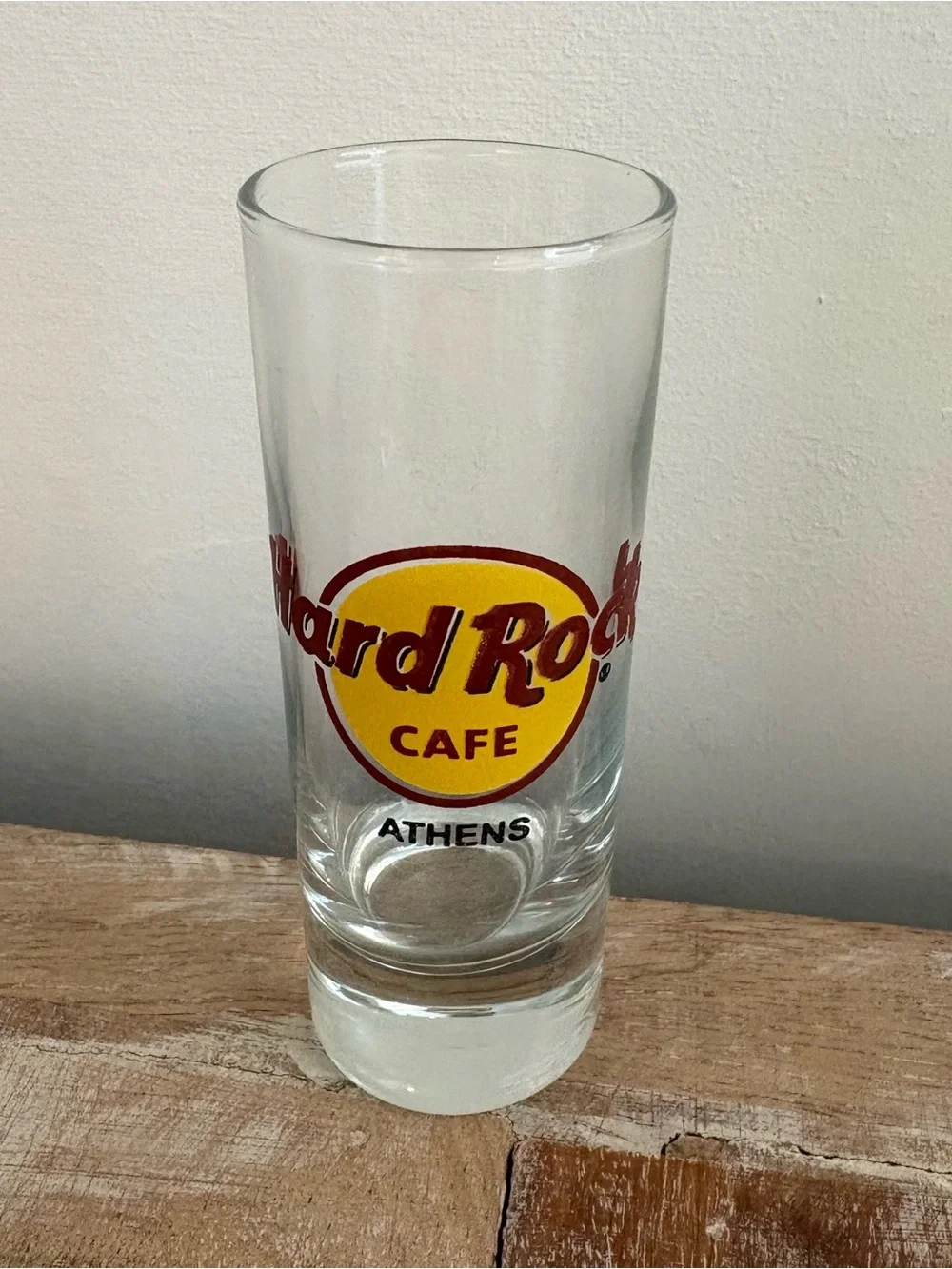 Lot of 5 HARD ROCK CAFE Shot Glasses (Athens, Copenhagen, Puerto Vallarta)